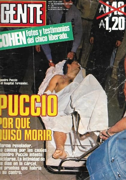 Días después, la revista Gente estampó la imagen en su tapa. Alejandro, inconsciente y envuelto en sábanas, era trasladado en camilla