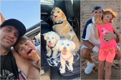Dibu compartió fotos con sus hijos y sus mascotas en la previa al viaje al Mundial