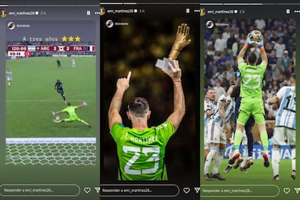 Dibu Martínez celebró el aniversario del Mundial (Foto: Instagram)