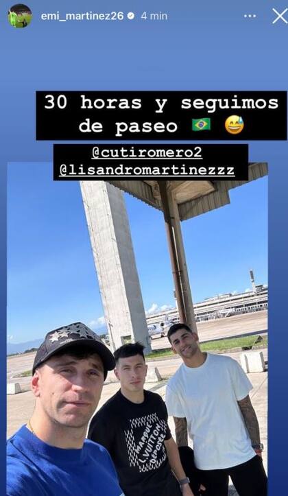 Dibu Martínez, Lisandro Martínez y Cuti Romero sufrieron una demora en su vuelo hacia Argentina