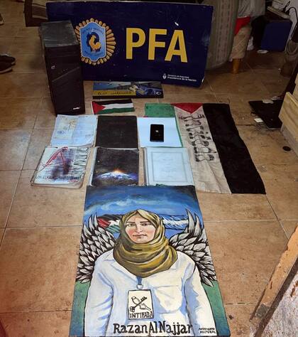 Dibujo dedicado a una enfermera palestina abatida en 2018 en Medio Oriente