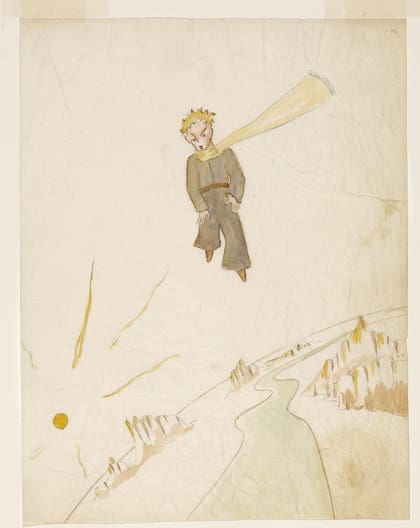 Dibujo original de El principito de Antoine de Saint Exupéry (1942).