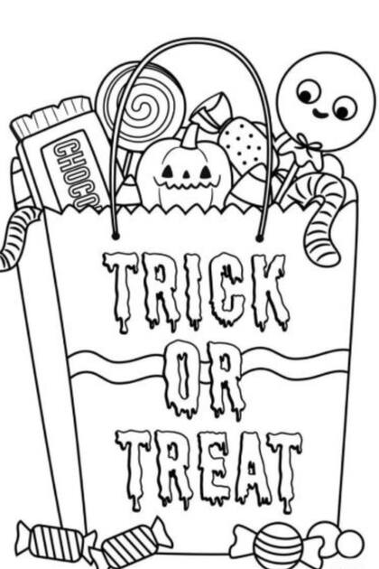 Dibujos para colorear en Halloween