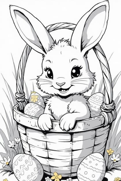 Dibujos para que los niños pinten en Pascuas