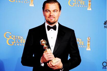 DiCaprio, feliz con su premio por El lobo de Wall Street