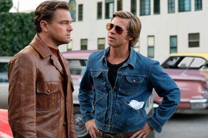 DiCaprio y Brad Pitt en Érase una vez en Hollywood