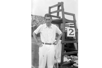 Dick Williams, en Wimbledon; allí llegó a ser semifinalista en singles y campeón en dobles varones