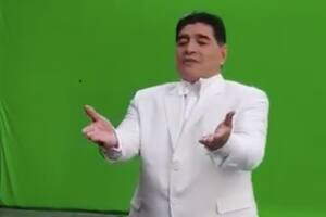 El backstage de un comercial que filmó Diego Maradona para la tv mexicana