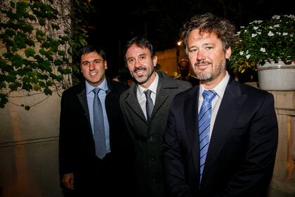 Diego Bossio, Felipe Ávarez y Pedro Gallo