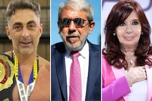 Diego Carbone, Aníbal Fernández y Cristina Kirchner