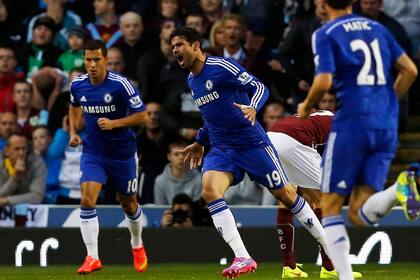 Diego Costa grita su gol ante Burnley