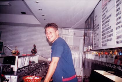 Diego, cuando empezó a trabajar en la empresa familiar