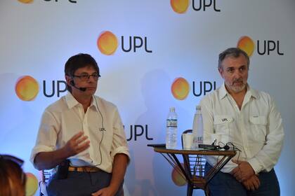 Diego Gandulfo, director de marketing y ventas; y Jorge Molfino, gerente general de UPL Argentina