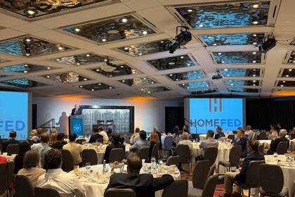 Diego Guelar, durante su exposición en el encuentro: para el exembajador de la Argentina ante China el “pseudo proteccionismo” estadounidense no va a afectar a la Argentina