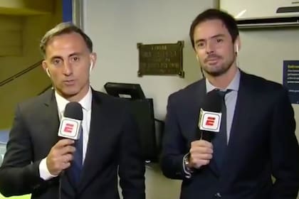 Latorre y Closs, comentarista y relator de la clasificación de Boca a los cuartos de final de la Libertadores