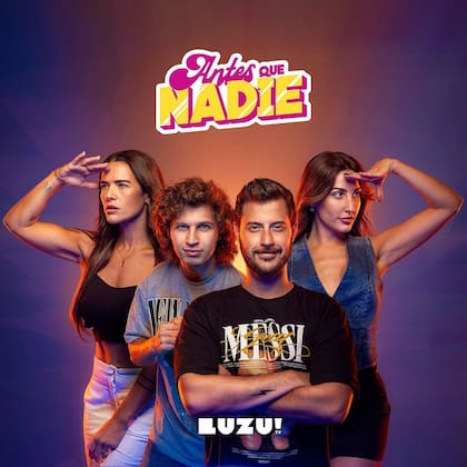 Diego Leuco conduce Antes Que Nadie junto a Yoyi lla, Mica Vázquez y Martín “El Trinche” Dardik (Foto: Instagram/@Luzutv)