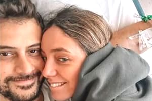 Internaron a Diego Leuco y su novia Sofi Martínez lo visitó en el hospital: “Fue una noche difícil”