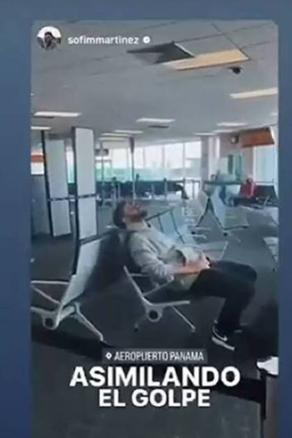 Diego Leuco y Sofía Martínez quedaron varados unas horas en el aeropuerto de Panamá porque perdieron el vuelo que los traía para la Argentina luego de sus vacaciones en EEUU