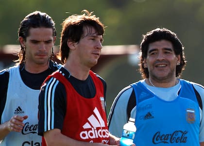 Diego Maradona dirigió a Lionel Messi en la Selección Argentina entre 2008 y 2010