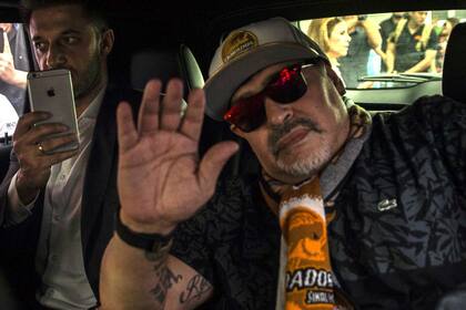 Diego Maradona en Culiacán en el estado mexicano de Sinaloa
