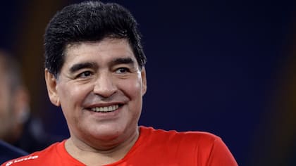 Diego Maradona, en el partido por la Paz
