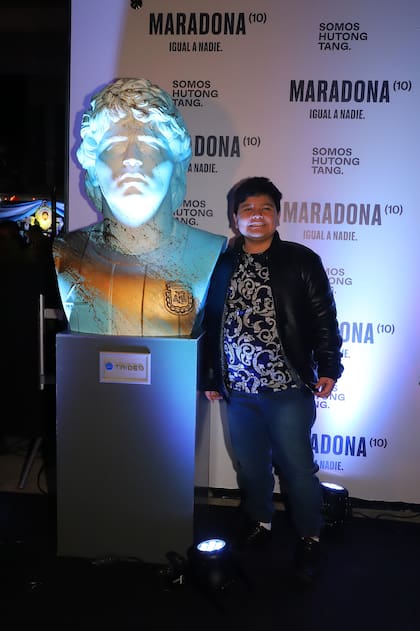 Diego Maradona Jr. en la noche de "Maradona"