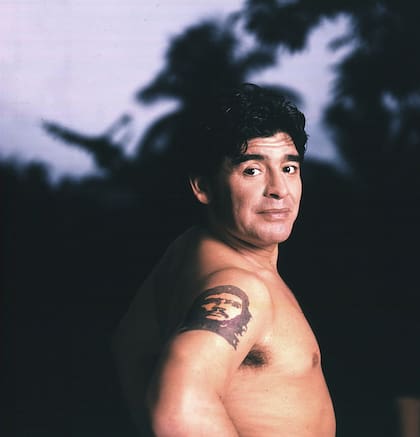 Diego Maradona por Alejandra López, en La Habana