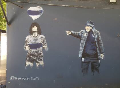 Diego Maradona, por siempre en el corazón de los hinchas de Gimnasia