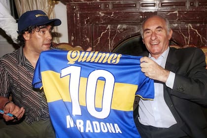 Diego Maradona visitó a Fernando De la Rúa en la Quinta de Olivos el 8 de diciembre del 2000