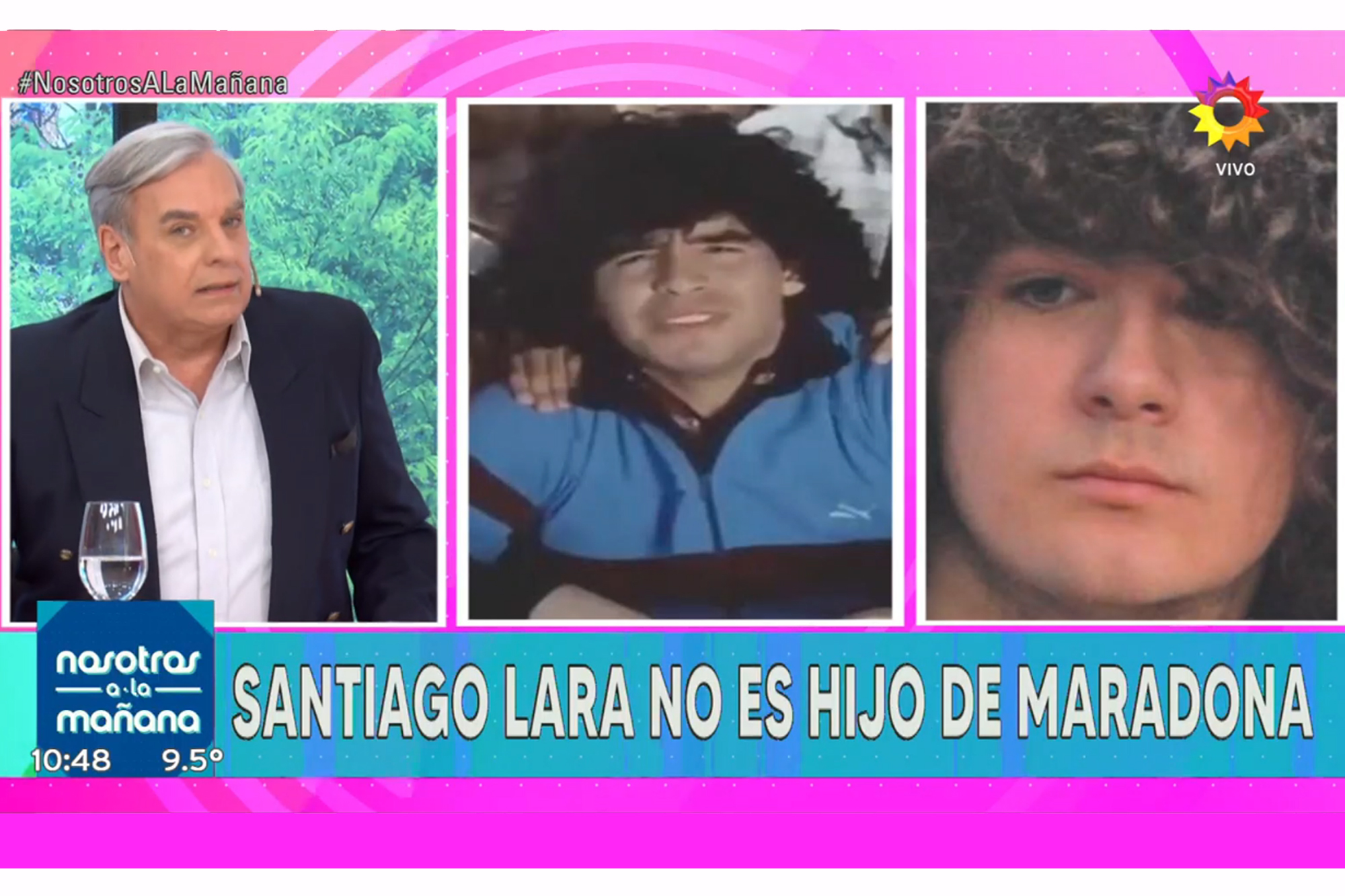 Diego Monti reveló el resultado del ADN de Santiago Lara y aseguró que el joven no es hijo del Diez