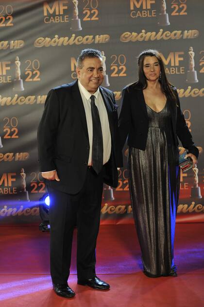 Diego Pérez junto a su esposa, Mariela