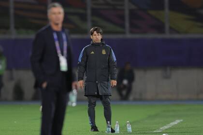 Diego Placente no pudo contar con jugadores como Franco Mastantuono y Claudio Echeverri, que sí estuvieron en el Sudamericano