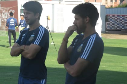 Diego Placente y Pablo Aimar, cuando estuvieron a cargo de la selección argentina Sub 17
