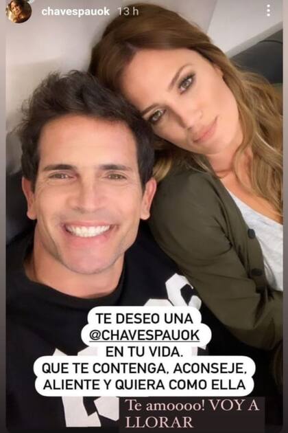 Diego Ramos hizo un pequeño homenaje para Paula Chaves en sus redes sociales