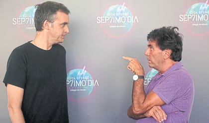 Diego Sáenz y Daniel Kon en el Luna Park, donde se ensaya cada uno de los cuadros