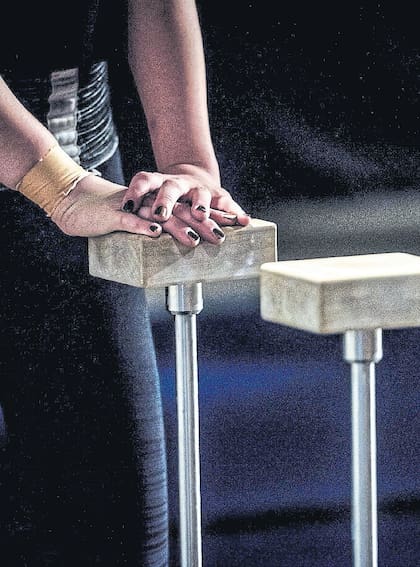 Diego Sáenz y Daniel Kon en el Luna Park, donde se ensaya cada uno de los cuadros