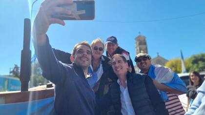 Diego Santilli en el tractorazo