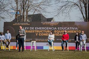 Diego Santilli presentó sus propuestas rodeado de sus aliados en Buenos Aires