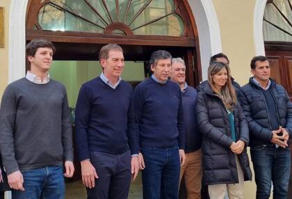 Diego Santilli y Gustavo Posse, en Cañuelas