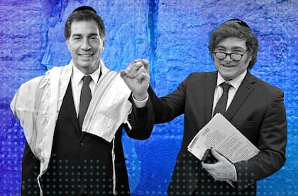 Diego Santilli y Javier Milei