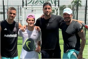 Diego Schwartzman y David Beckham disputaron un partido de pádel en los Estados Unidos
