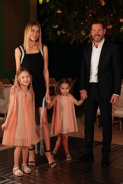 Diego Simeone y su familia viajaron especialmente desde Madrid para el cumpleaños de Nilda.