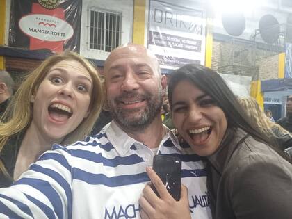 Diego Spagnuolo, con la diputada nacional Lilia Lemoine y la legisladora porteña, Lucía Montenegro