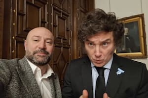 Diego Spagnuolo y Javier Milei