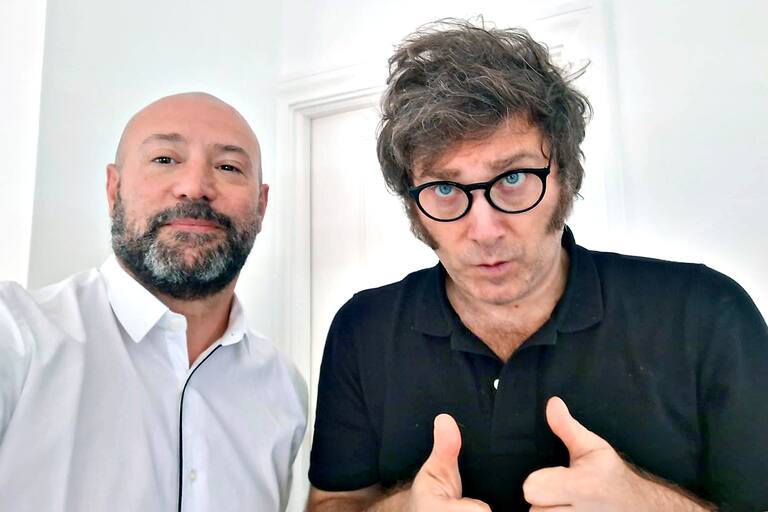 Diego Spagnuolo y Javier Milei
