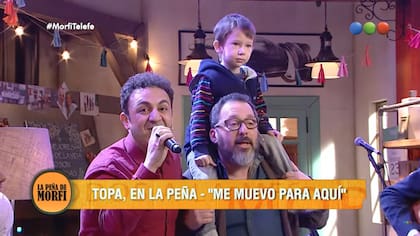 Diego Topa estuvo presente en varios de los programas que realizó Gerardo Rozín; entre ellos, La peña de Morfi