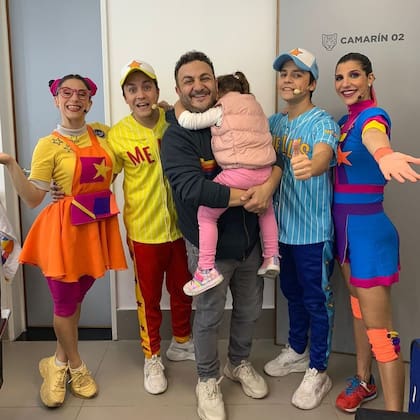 Diego Topa y su hija Mitai fueron a ver a "Los Mellis" en uno de sus shows
