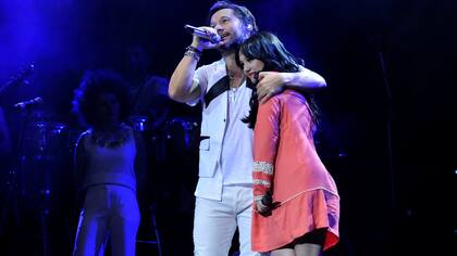 Diego Torres, junto a su sobrina Angela