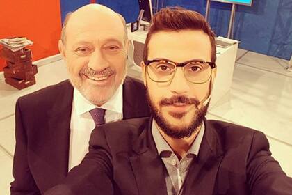 Diego y Alfredo Leuco, padre e hijo