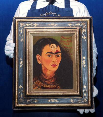 "Diego y yo", pintura de Frida Kahlo que Sotheby's ofrecerá hoy con un valor estimado entre 30 y 50 millones de dólares
